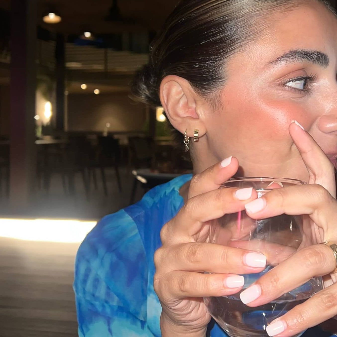 Ribbed Hoop Earrings