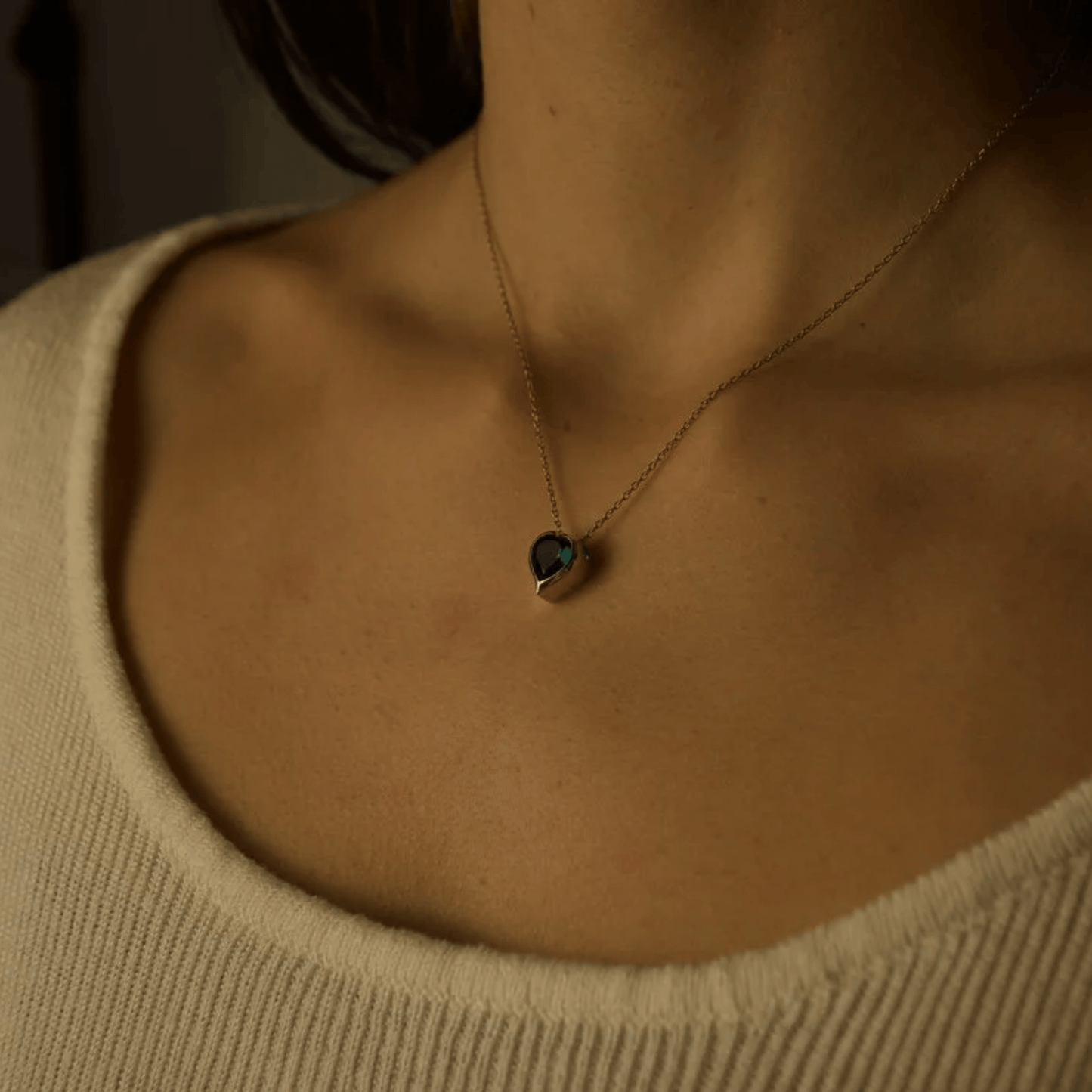 Tear Drop & Heart Pendant