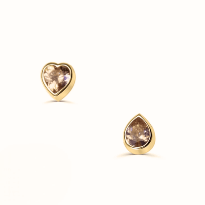 Tear Drop & Heart Pendant